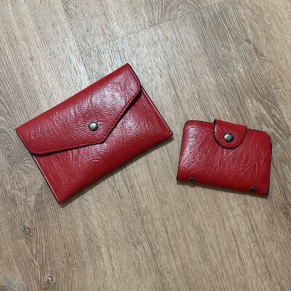 Leather Wallet and Card Holder Two Piece Set - Picture 1 of 6
